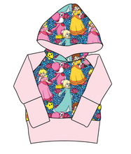 Load image into Gallery viewer, Royal Toadstools Grow With Me Hoodie (or Crewneck)
