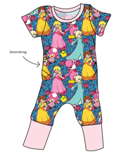 Load image into Gallery viewer, Royal Toadstools Grow With Me Pants And Shorts Romper