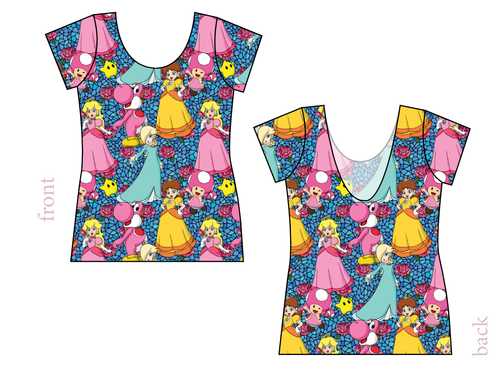 Royal Toadstools Ladies' Low Back Ballerina Tee