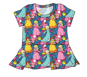 Royal Toadstools Ladies' Peplum Top
