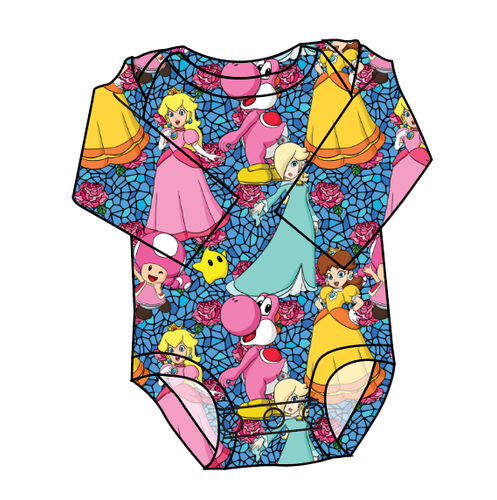 Royal Toadstools Lap Neck Bodysuit