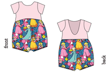 Load image into Gallery viewer, Royal Toadstools Low Back Romper and Bubble Romper