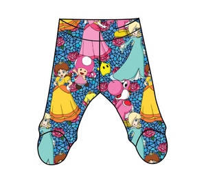 Royal Toadstools Newborn Footed Pants