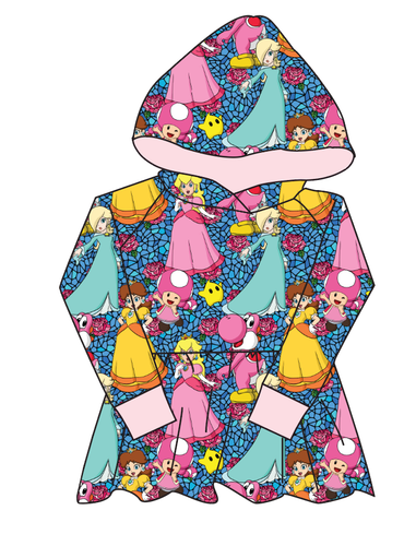 Royal Toadstools Peplum Hoodie (or Crewneck)