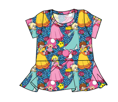 Royal Toadstools Peplum Top