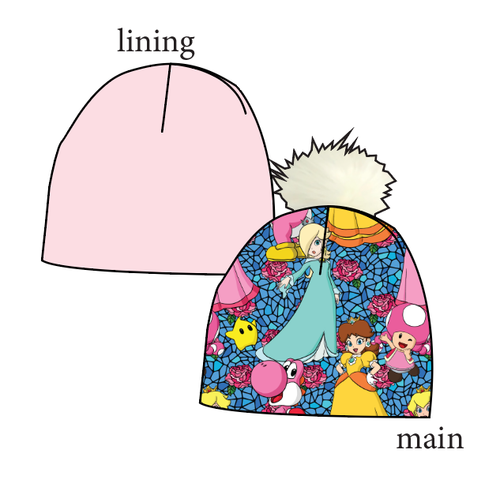 Royal Toadstools Slouchy Beanie (Reversible!)