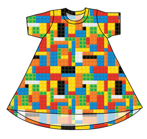 Rad Blocks Basic T-Shirt Dress