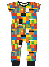 Load image into Gallery viewer, Rad Blocks Bennett Pants and Shorts Length T-Shirt Romper