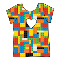 Load image into Gallery viewer, Rad Blocks Cambria Heart Back Tee