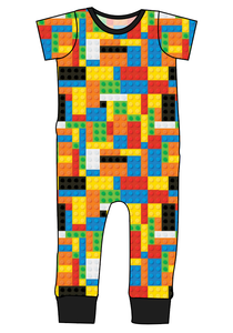 Rad Blocks Emmett Pants And Shorts T-Shirt Romper