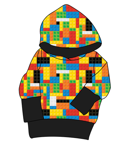 Rad Blocks Grow With Me Hoodie (or Crewneck)