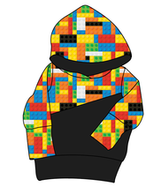 Load image into Gallery viewer, Rad Blocks Grow With Me Hoodie (or Crewneck)