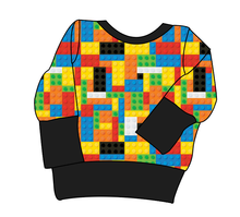 Load image into Gallery viewer, Rad Blocks Grow With Me Hoodie (or Crewneck)