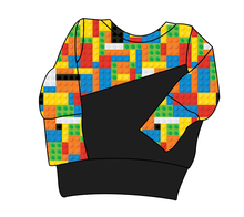 Load image into Gallery viewer, Rad Blocks Grow With Me Hoodie (or Crewneck)