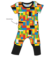 Load image into Gallery viewer, Rad Blocks Grow With Me Pants And Shorts Romper