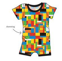 Load image into Gallery viewer, Rad Blocks Grow With Me Pants And Shorts Romper