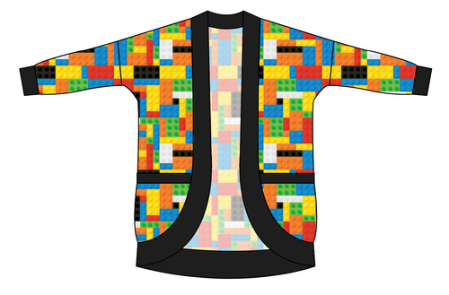 Rad Blocks Ladies' Cocoon Cardigan