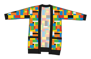 Rad Blocks Kids Grandpa Cardigan
