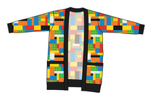 Load image into Gallery viewer, Rad Blocks Ladies&#39; Grandpa Cardigan