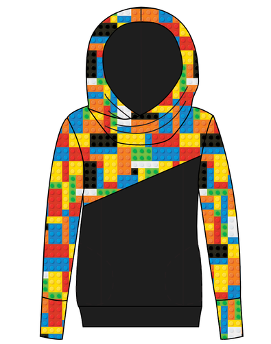 Rad Blocks Ladies Hoodie