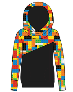 Rad Blocks Ladies Hoodie