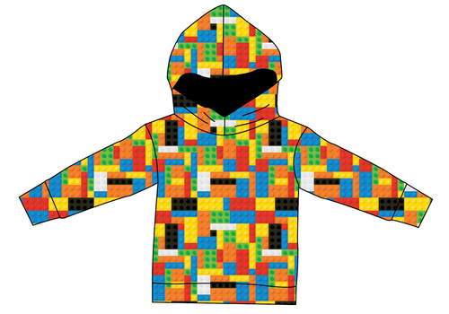 Rad Blocks Ladies Oversized Hoodie