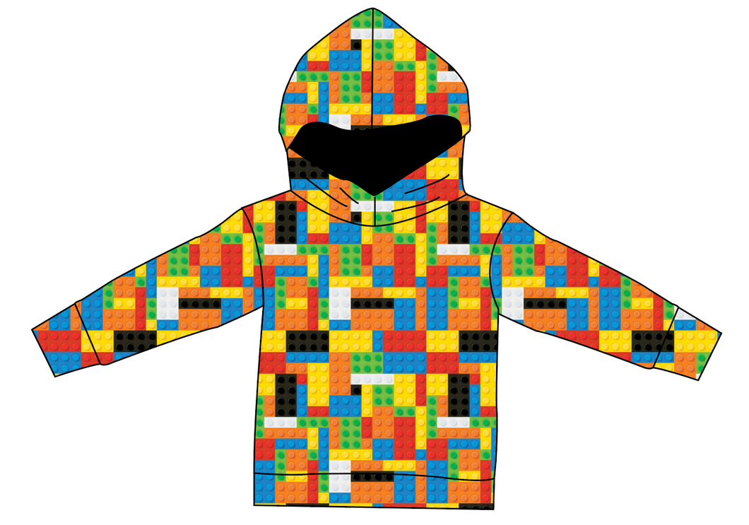 Rad Blocks Ladies Oversized Hoodie