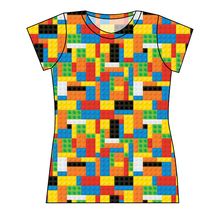 Load image into Gallery viewer, Rad Blocks Ladies&#39; Basic Tee