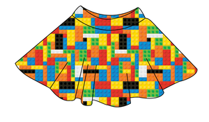 Rad Blocks Ladies' Circle Skirt