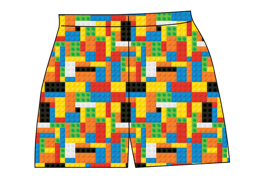 Rad Blocks Ladies' Lounge Shorts