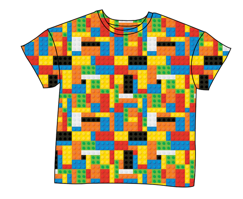 Rad Blocks Ladies' Oversized Tee