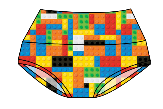 Rad Blocks Ladies' Underwear
