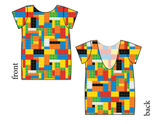 Load image into Gallery viewer, Rad Blocks Low Back Ballerina Tee
