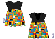 Load image into Gallery viewer, Rad Blocks Low Back Dress