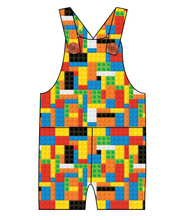 Load image into Gallery viewer, Rad Blocks Overalls and Shortalls