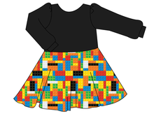Load image into Gallery viewer, Rad Blocks Prairie Dress