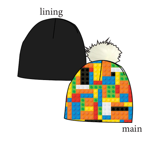 Rad Blocks Slouchy Beanie (Reversible!)