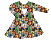 Load image into Gallery viewer, Post Apocalypse Molly Heart Back Twirly Dress