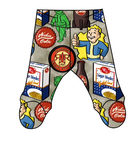 Post Apocalypse Newborn Footed Pants