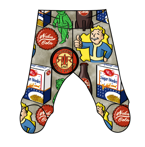 Post Apocalypse Newborn Footed Pants