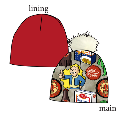 Post Apocalypse Slouchy Beanie (Reversible!)