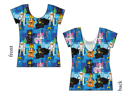 Everything is Awesome Ladies' Low Back Ballerina Tee