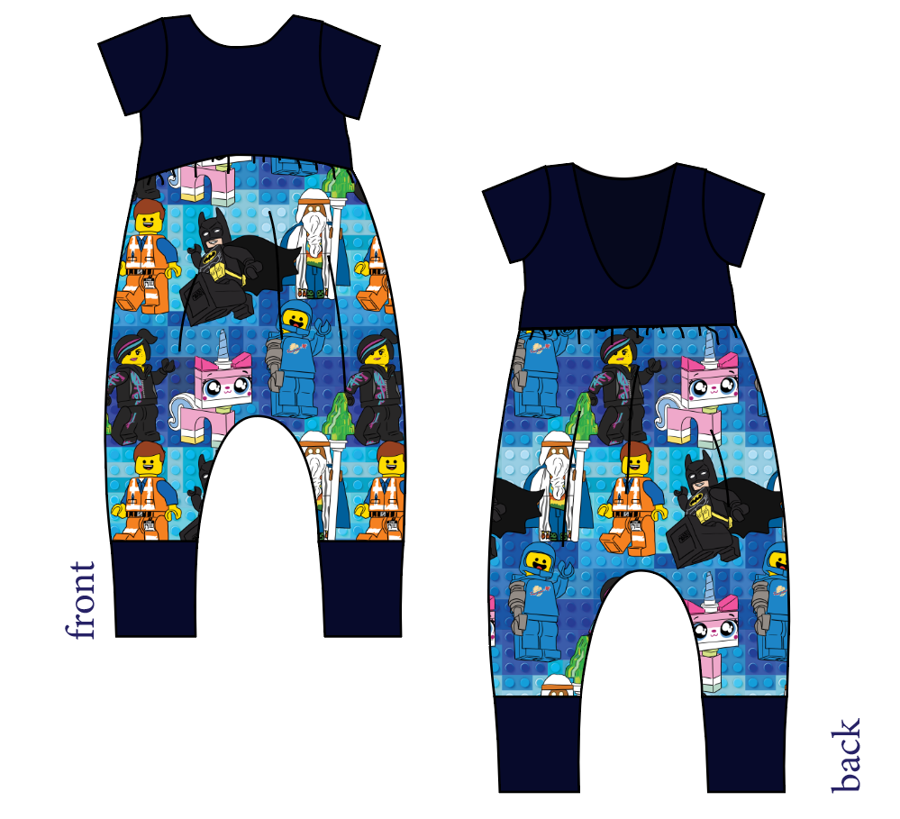 Everything is Awesome Low Back Romper and Bubble Romper