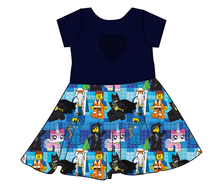 Load image into Gallery viewer, Everything is Awesome Molly Heart Back Twirly Dress