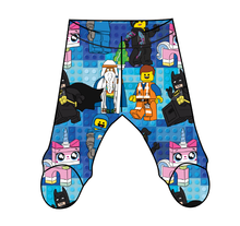 Load image into Gallery viewer, Everything is Awesome Newborn Footed Pants