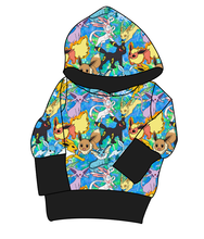 Load image into Gallery viewer, Eeveelution Grow With Me Hoodie (or Crewneck)