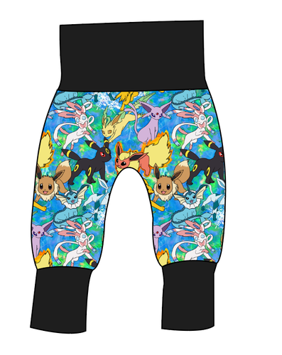 Eeveelution Grow With Me Pants And Shorts
