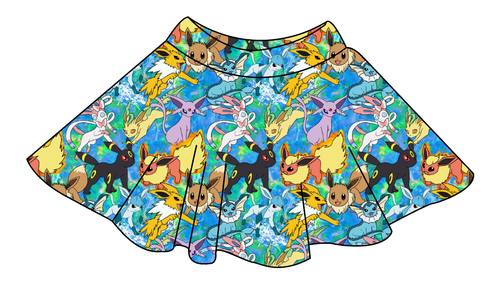 Eeveelution Ladies' Circle Skirt