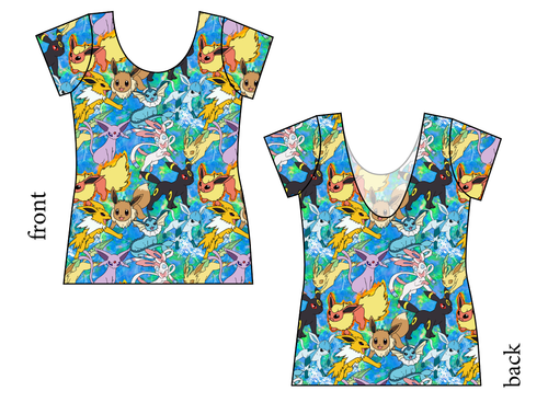 Eeveelution Ladies' Low Back Ballerina Tee