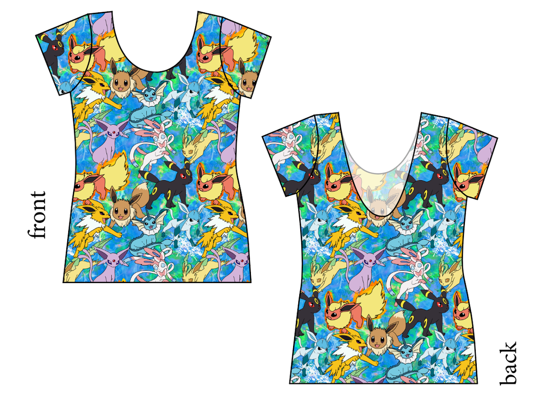 Eeveelution Ladies' Low Back Ballerina Tee